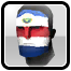 Значок Costa Rica War Paint