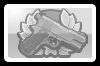 Black and white icon Pistol III