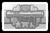 Черно-белый значок Challenge I:Dapper Tank Buster
