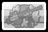 Черно-белый значок Challenge I:Scoped Arctic M249