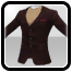 Burgundy Pinstriped Suit Jacket